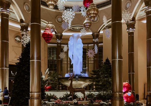Venetian Hotel & Resort Winter Holiday Decorations Venetian Hotel & Resort Winter Holiday Decorations